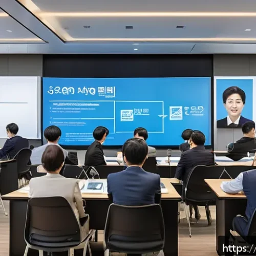 농업기술 전문가 네트워킹 방법 - A professional networking event in a modern conference hall focused on agricultural technology exper...